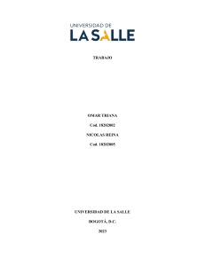 Trabajo Académico: Análisis Empresarial - Universidad de la Salle