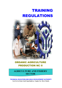 TR - Organic Agriculture Production NC II -Nov192012