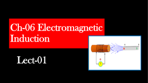 Electromagnetic induction lecture 01
