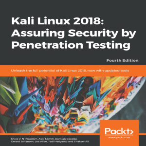 kalilinux2018 assuringsecuritybypenetrationtesting