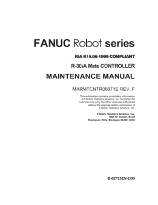 FANUC R-30iA Mate Controller Maintenance Manual