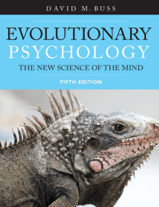 David Buss Evolutionary Psychology