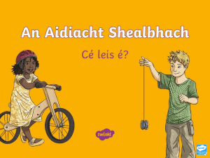  Aidiacht Shealbhach
