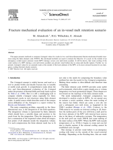 Fracture mechanical evaluation of an in-vessel melt retention scenario (002)