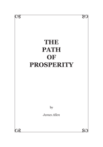 The Path of Prosperity - James Allen