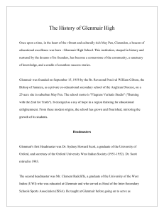 Glenmuir High School History: May Pen, Clarendon