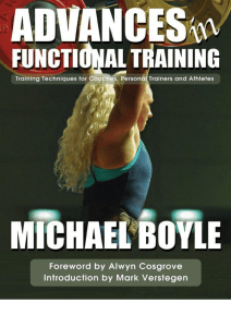 Advances in Functional Training