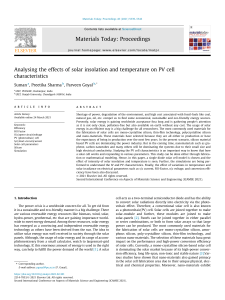 Effecct Solar insulation IV