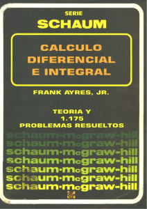 CALCULO DIFERENCIAL INTEGRAL SCHAUM