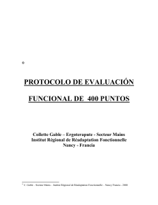 Evaluacion Protocolo 400 Puntos - Libro valoracion