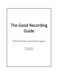 the good recording guide child protection aug 17
