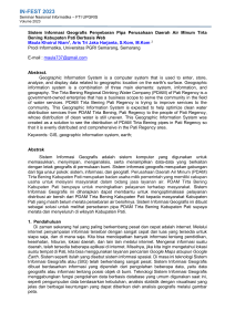 Article-Sistem Informasi Geografis Penyebaran Pipa PDAM Tirta Bening Kabupaten Pati-IN-FEST2023