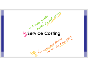 8. Service Costing - Formatted