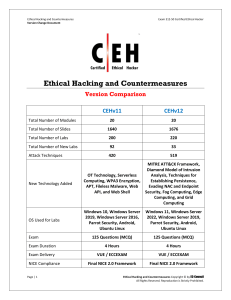 CEH v11 vs v12: Ethical Hacking Course Version Changes