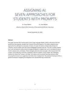 Assigning AI: Seven Approaches for Students with Prompts