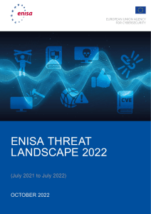 ENISA Threat Landscape 2022