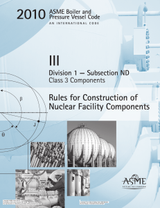 ASME - ASME BPVC 2010 - Section III, Division 1, Subsection ND  Class 3 Components  