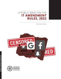 IT Amendment Rules Brief, 2022