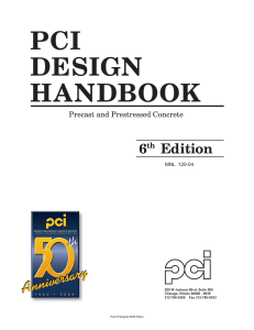 PCI Design Handbook  Precast and Prestressed Concrete, Sixth  Edition, 2004