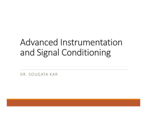 Advanced Instrumentation and Signal Conditioning