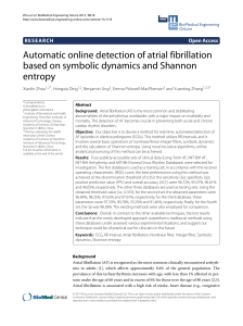 Real tiem afib detection with RR and shannon entropy
