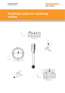 EasyProbe Cycles for machining centres