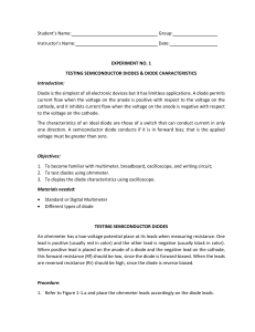 Diode Characteristics: Lab Experiments & Testing