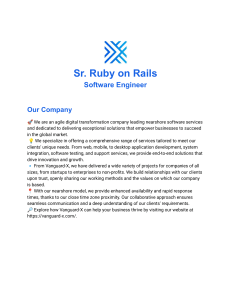 JD Sr. Ruby on Rails