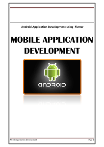 AndroidMobileApplicationDevelopment