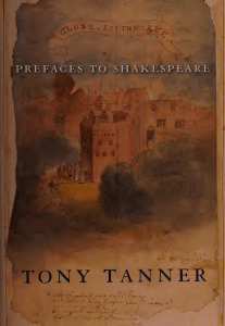 Prefaces to Shakespeare by Tony Tanner