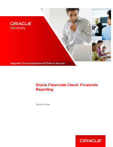 Oraccle Fusion Reporting Student Guide