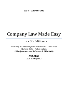 CAF-07 CLAW NEW UPDATED BOOK OF SIR ATIF ABDI