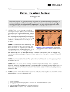 Chiron  the Wisest Centaur-teacher