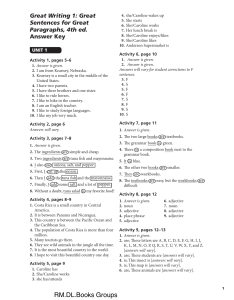 RM.DL.Great Writing 1 Answer Key