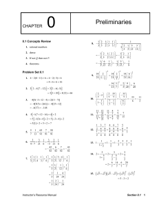 Instructor's Resource Manual: Math Solutions