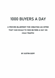 Justin Goff - 1000 Buyers A Day