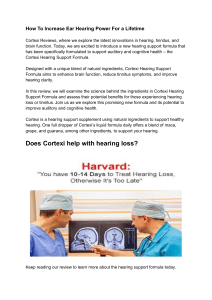 Cortexi Reviews  How To Increase Ear Hearing Power For a Lifetime