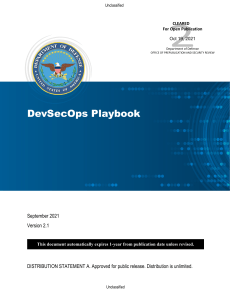 DevSecOps Playbook DoD-CIO 20211019