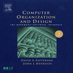 computer organization and design 3rd edition