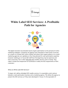 White Label SEO Services A Profitable Path for Agencies