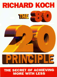 The 80-20 principle