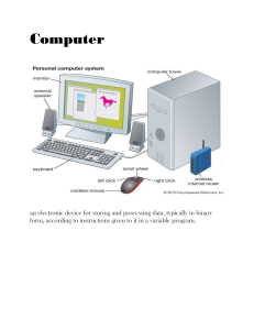 Parts Of The Computer