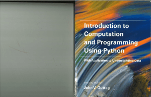Introduction to Computation and Programming Using Python With Application to Understanding Data-The MIT Press (2016)