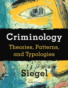 Criminology  Siegal