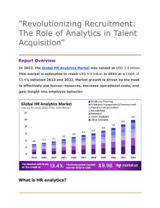 HR Analytics Market