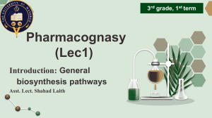 pharmacognosy lec1 power point