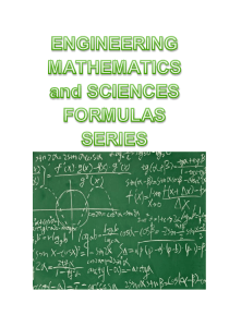 3. Engineering Mathematics and Sciences Formulas-Series