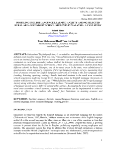 idrus2021-Profiling English Language Learning Anxiety among Selected Rural Area Secondary School Students in Malaysia