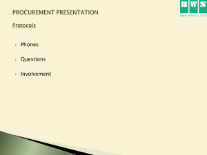 Procurement Presentation - 04 Nov 2021