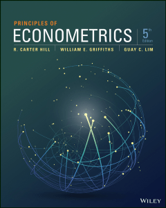 Principles of Econometrics 5th edition